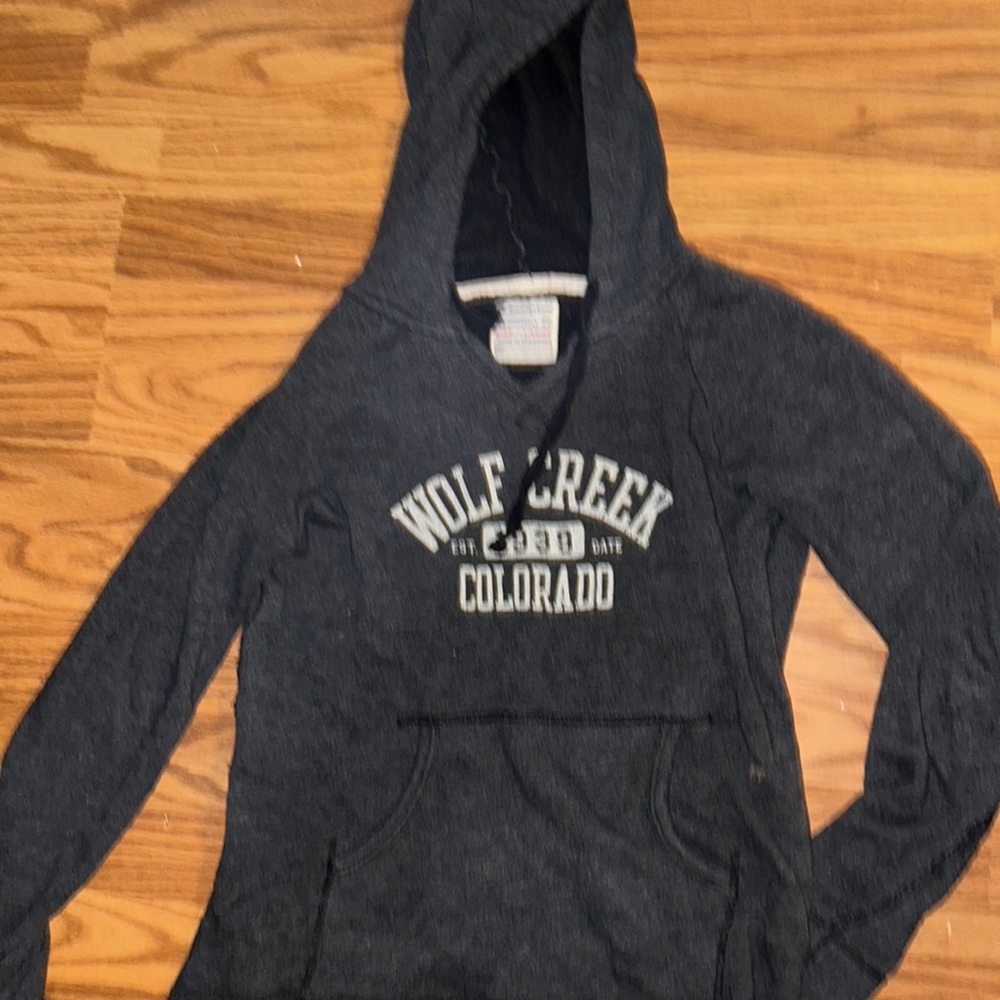 Hoodie size large fits like a small